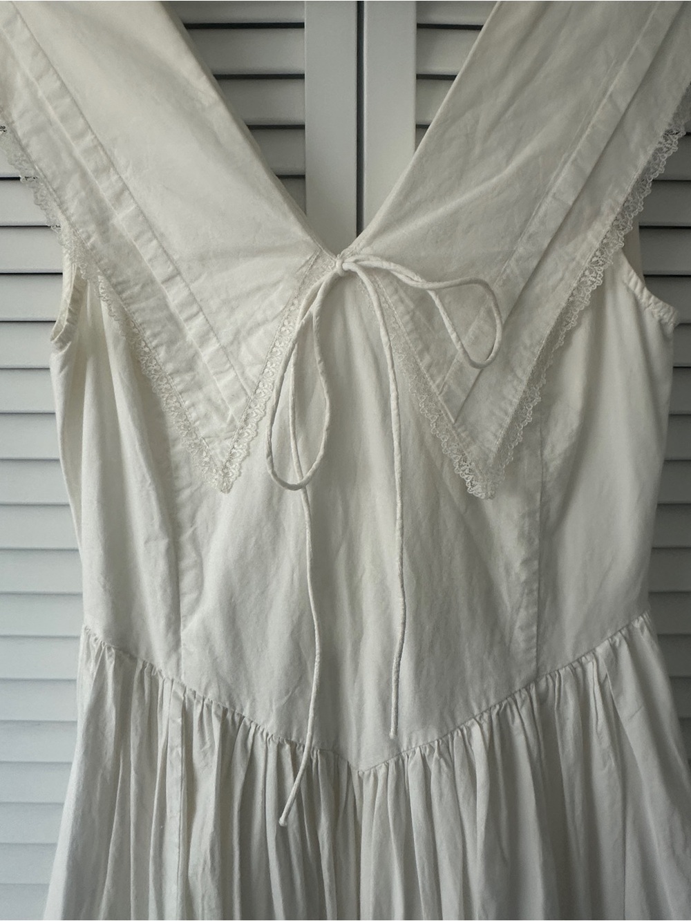 Sandy Liang Opa Dress in White - Size 2 - Picture 6 of 8